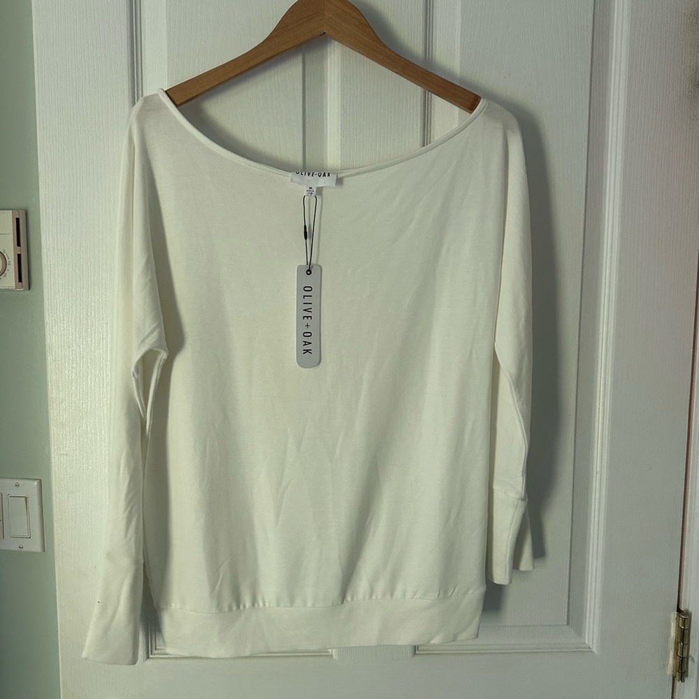 Olive & Oak Cream Off the Shoulder Top